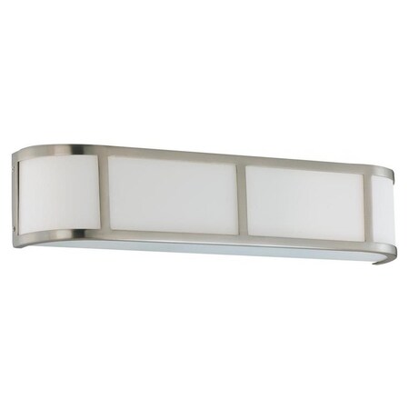 Nuvo Odeon Es - 3 Light Wall Sconce W/ White Glass - (3) 13W Gu24 Lamps Inc 60/3803